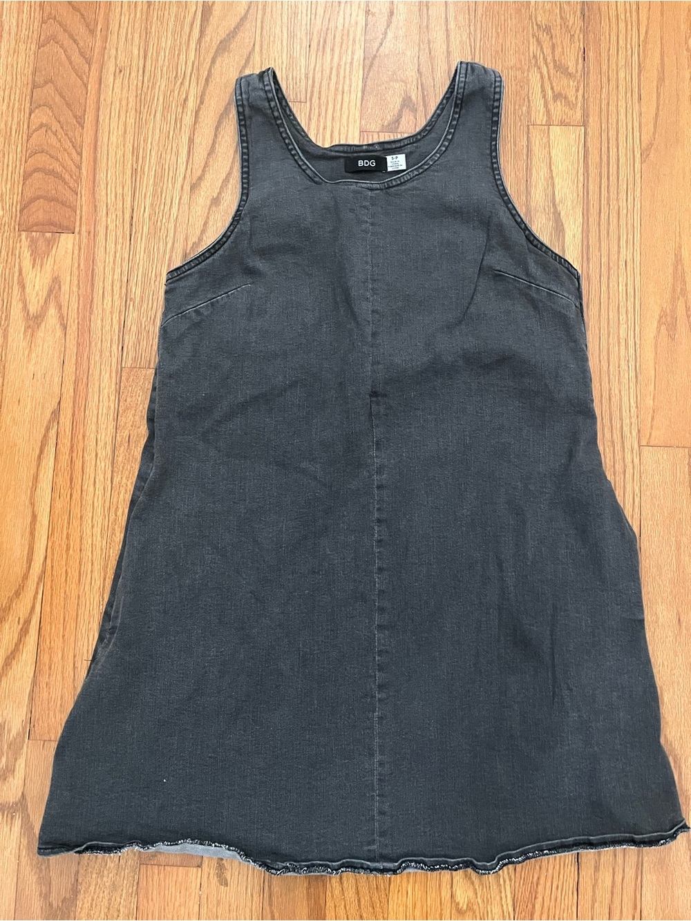 BDG Sleeveless Charcoal Black Denim Dress